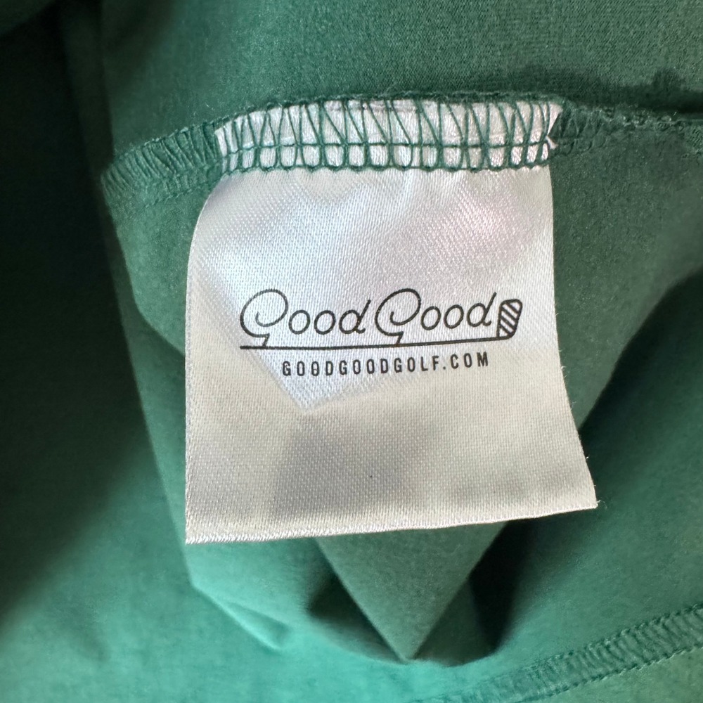 Good Good Golf Mens XL Green Quarter Zip Performance Pullover Long Sleeve - Picture 9 of 10